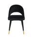 Lindsey Arched Back Upholstered Side Chairs Black (Set of 2) - Evans Furniture (CO)