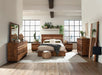 Winslow Queen Bed Smokey Walnut and Coffee Bean - Evans Furniture (CO)