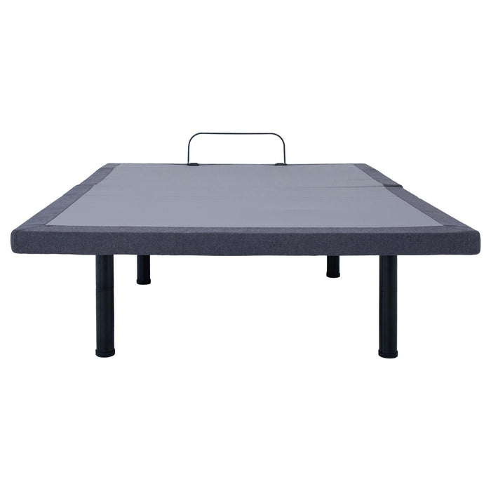 Clara California King Adjustable Bed Base Grey and Black - Evans Furniture (CO)