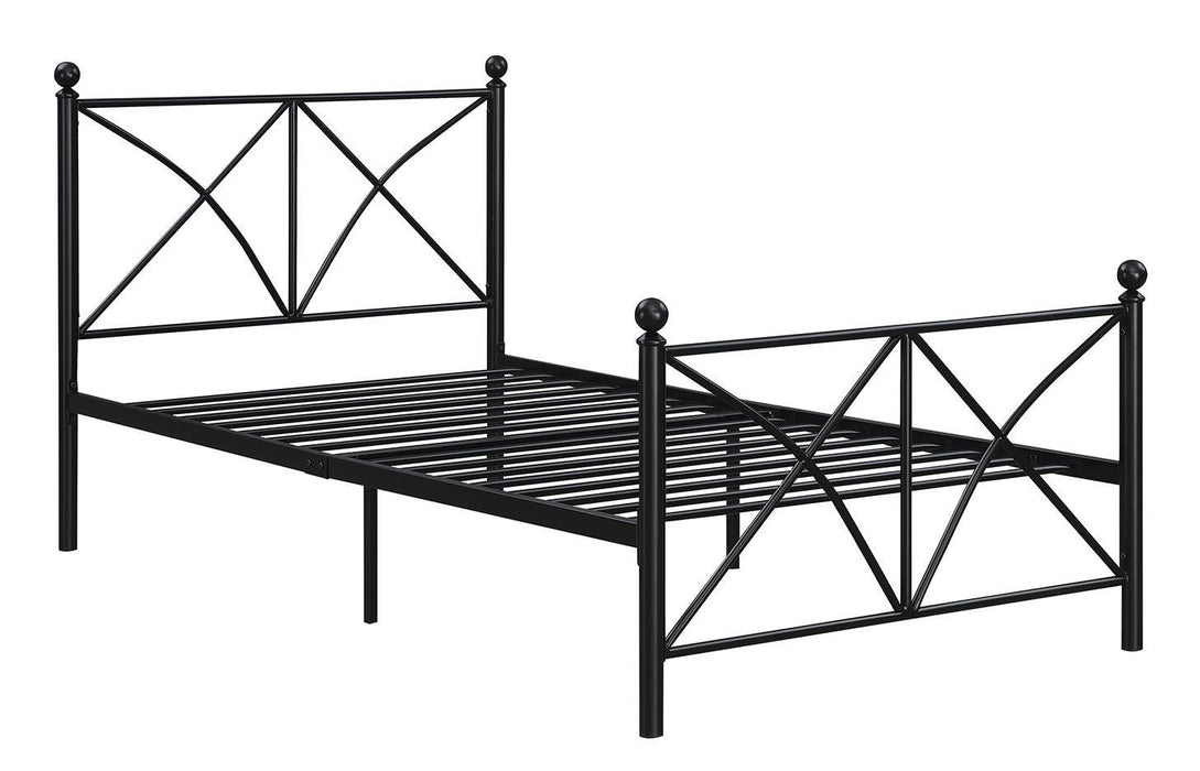 Hart Full Platform Bed Black - Evans Furniture (CO)