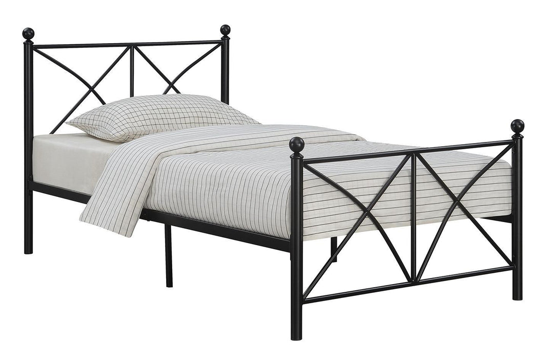 Hart Full Platform Bed Black - Evans Furniture (CO)