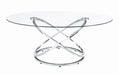 Warren 3-piece Occasional Set Chrome and Clear - Evans Furniture (CO)