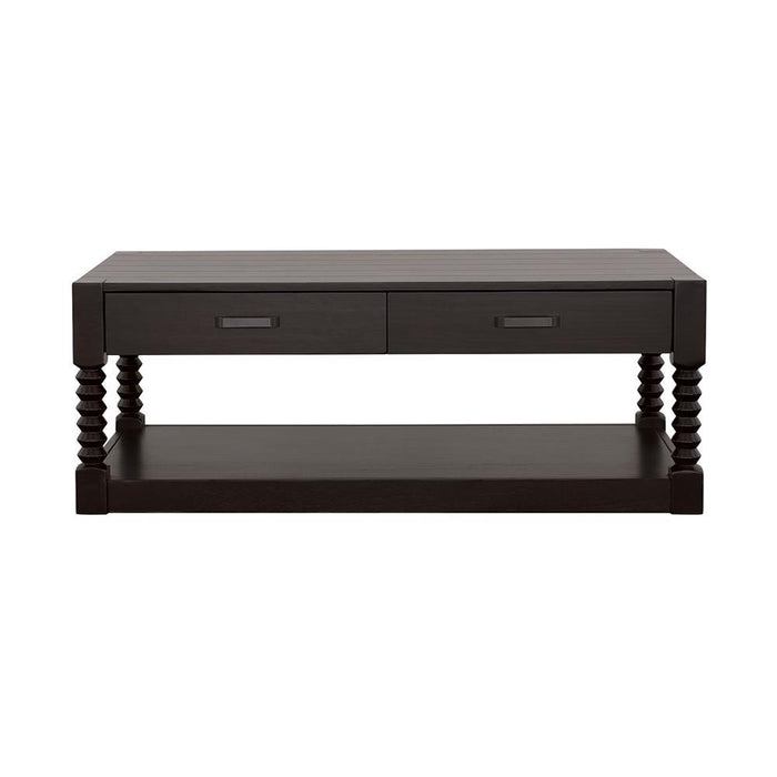 Meredith 2-drawer Coffee Table Coffee Bean - Evans Furniture (CO)