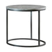 Lainey Faux Marble Round Top End Table Grey and Gunmetal - Evans Furniture (CO)