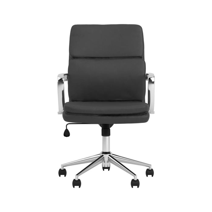 Ximena Standard Back Upholstered Office Chair Black - Evans Furniture (CO)