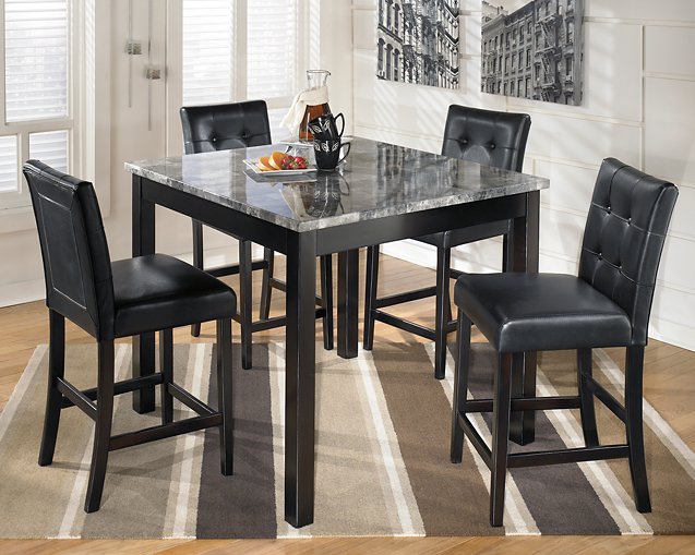 Maysville Counter Height Dining Table and Bar Stools (Set of 5) - Evans Furniture (CO)