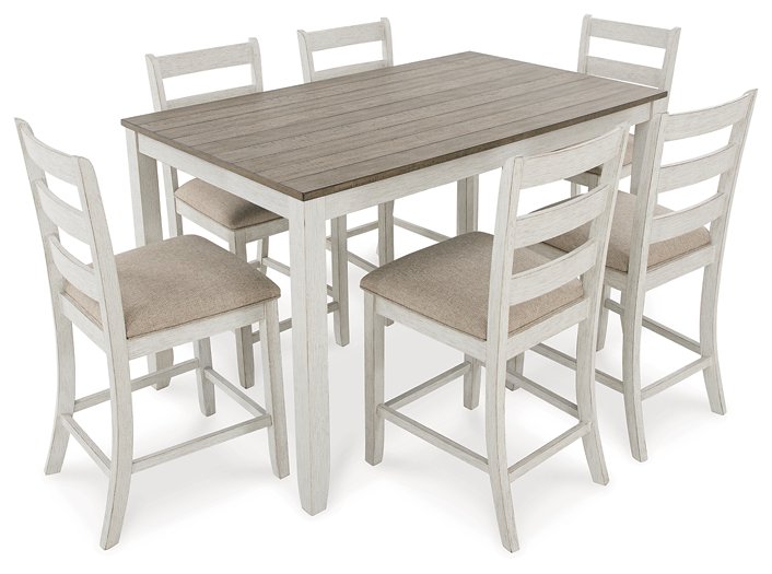 Skempton Counter Height Dining Table and Bar Stools (Set of 7) - Evans Furniture (CO)