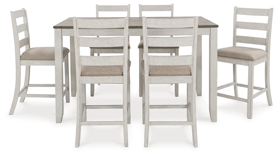 Skempton Counter Height Dining Table and Bar Stools (Set of 7) - Evans Furniture (CO)