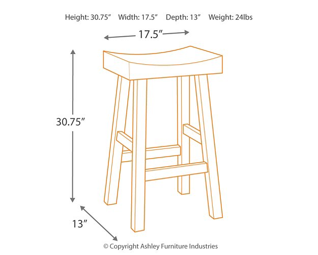 Glosco Bar Height Bar Stool - Evans Furniture (CO)