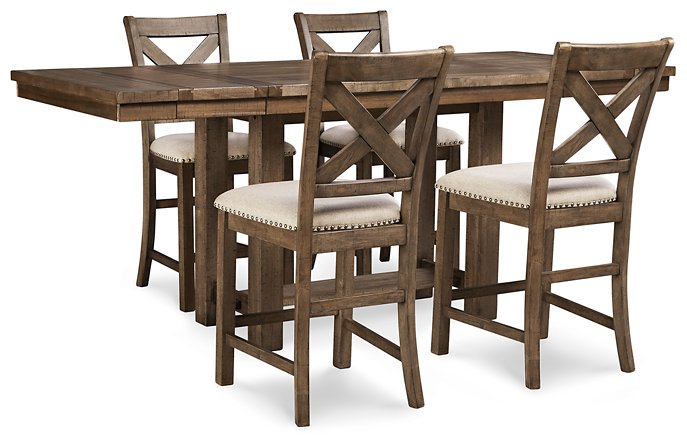 Moriville Counter Height Dining Set - Evans Furniture (CO)