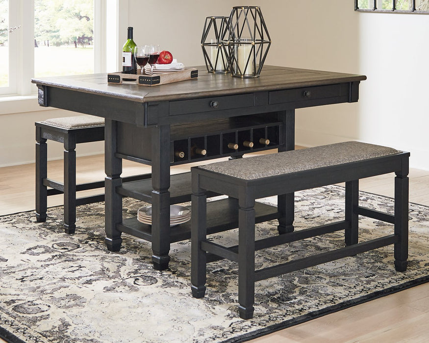 Tyler Creek Counter Height Dining Table - Evans Furniture (CO)