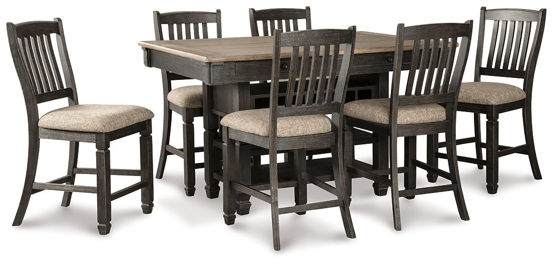 Tyler Creek Counter Height Dining Set - Evans Furniture (CO)