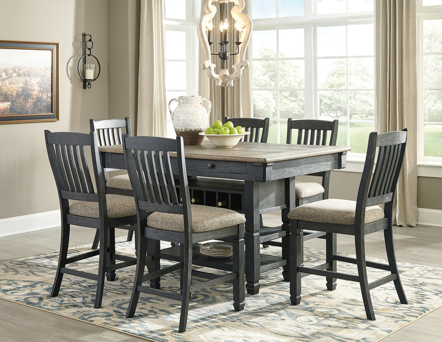 Tyler Creek Counter Height Dining Set - Evans Furniture (CO)