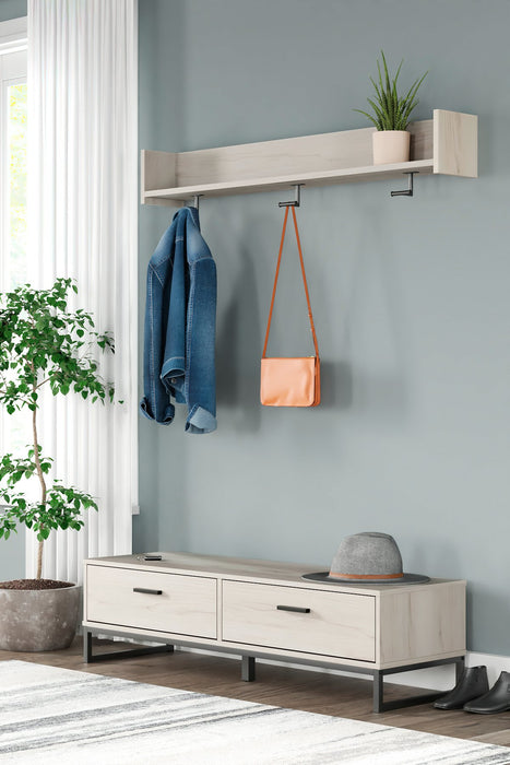 Socalle Bench with Coat Rack - Evans Furniture (CO)