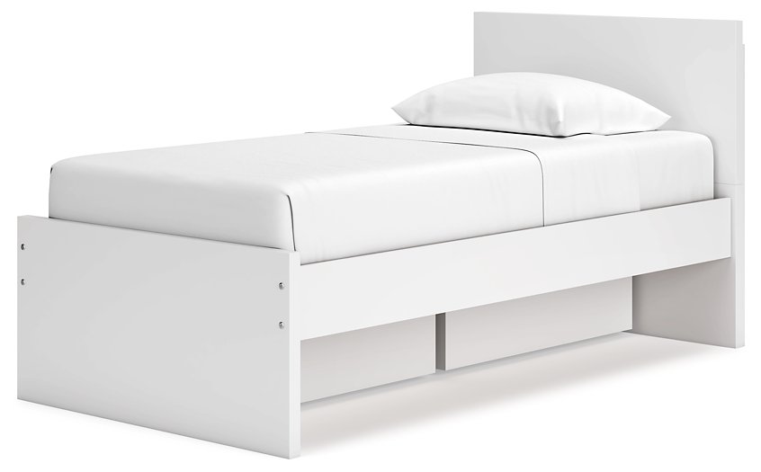 Onita Panel Bed with 1 Side Storage - Evans Furniture (CO)