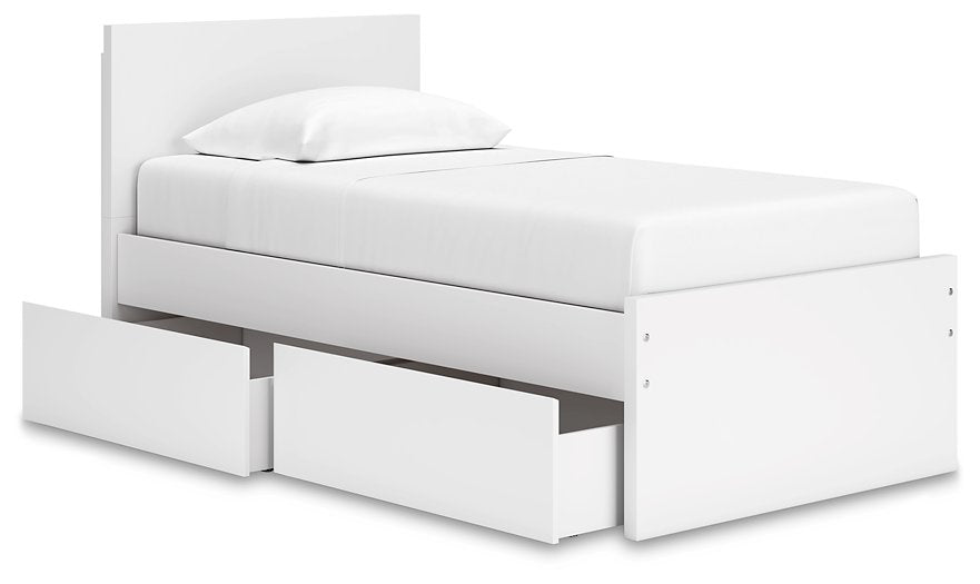 Onita Panel Bed with 1 Side Storage - Evans Furniture (CO)