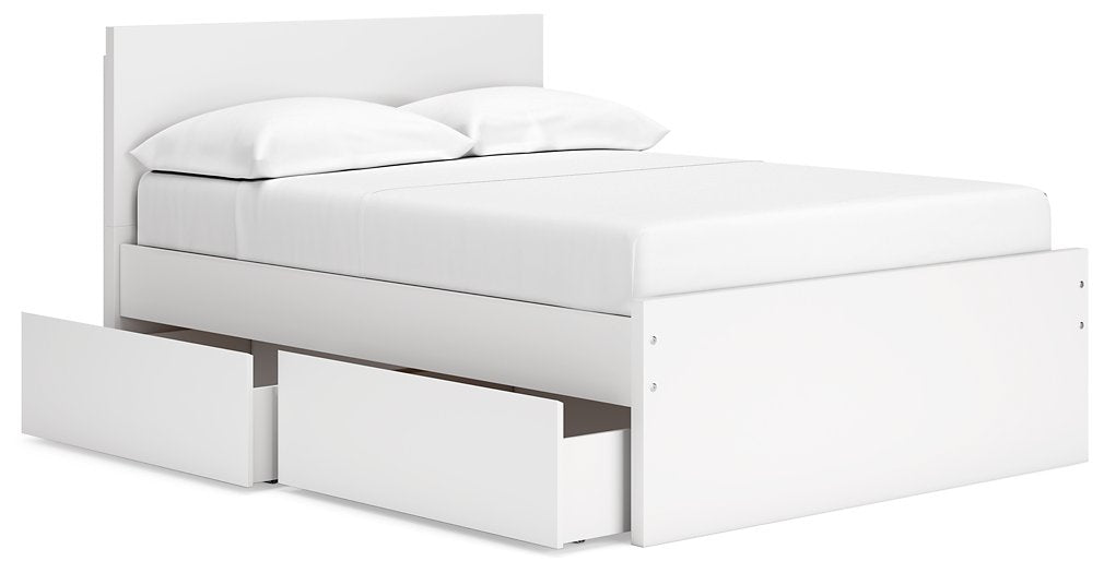 Onita Panel Bed with 1 Side Storage - Evans Furniture (CO)