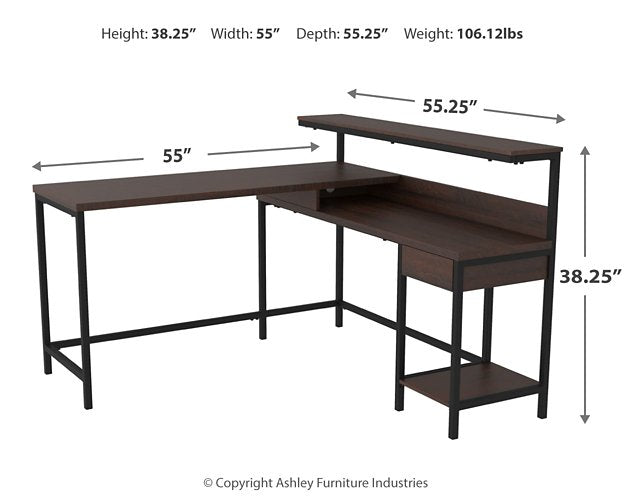 Camiburg Home Office L-Desk with Storage - Evans Furniture (CO)