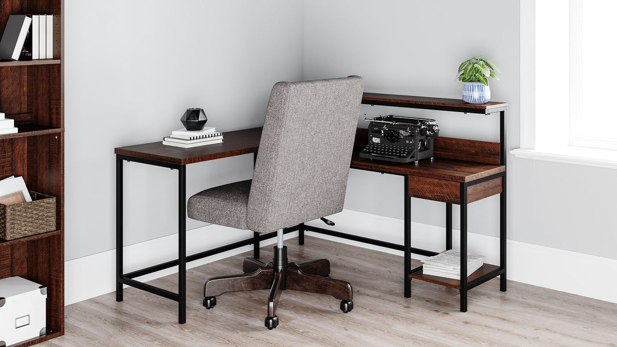 Camiburg Home Office L-Desk with Storage - Evans Furniture (CO)