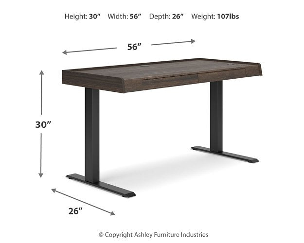 Zendex 55" Adjustable Height Desk - Evans Furniture (CO)