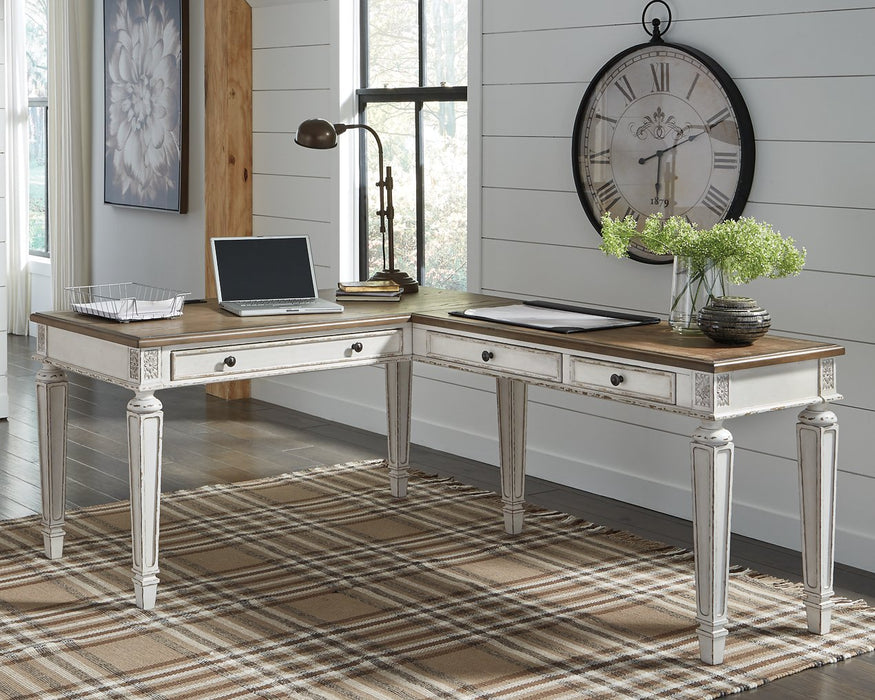 Realyn 2-Piece Home Office Desk - Evans Furniture (CO)