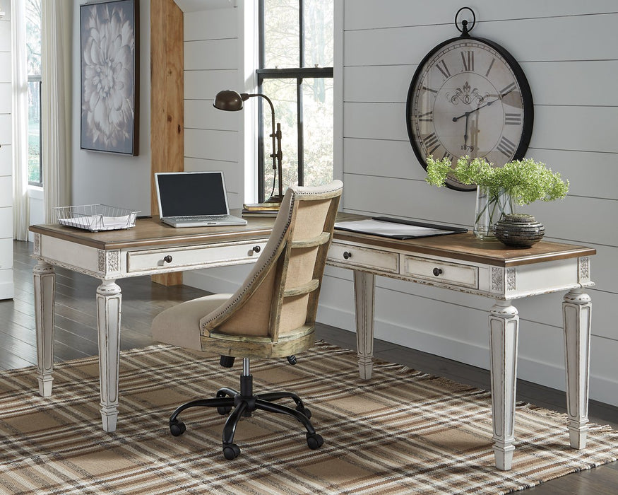 Realyn 2-Piece Home Office Desk - Evans Furniture (CO)