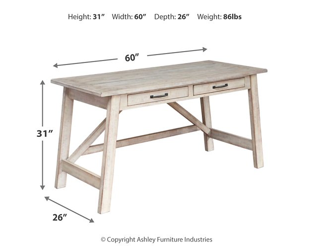 Carynhurst 60" Home Office Desk - Evans Furniture (CO)