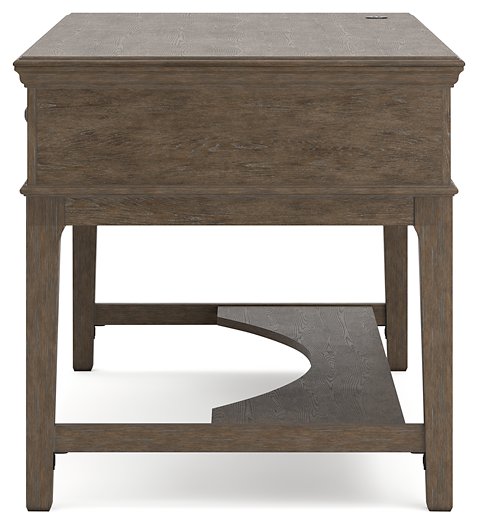 Janismore Home Office Storage Leg Desk - Evans Furniture (CO)