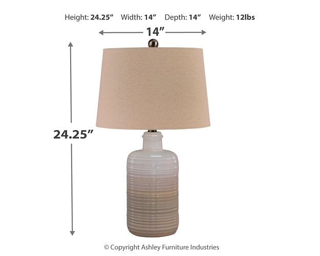 Marnina Table Lamp (Set of 2) - Evans Furniture (CO)