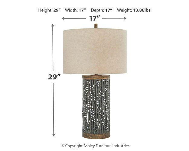 Dayo Table Lamp - Evans Furniture (CO)