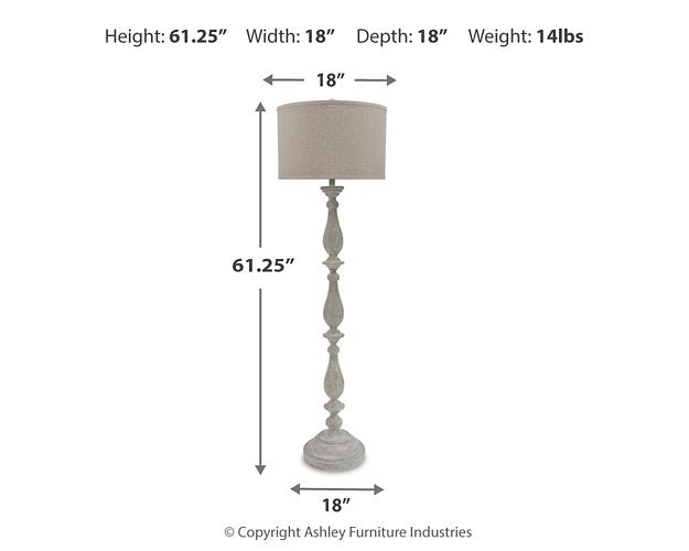 Bernadate Floor Lamp - Evans Furniture (CO)