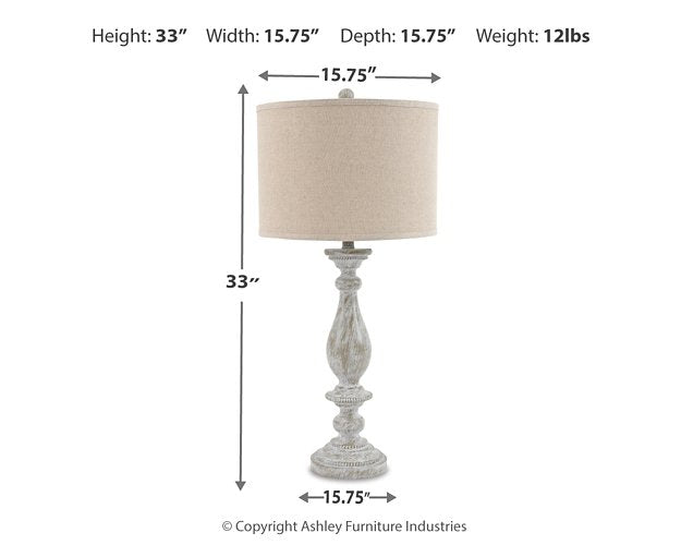 Bernadate Lamp Set - Evans Furniture (CO)