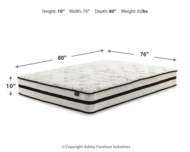 Chime 10 Inch Hybrid Mattress Set - Evans Furniture (CO)