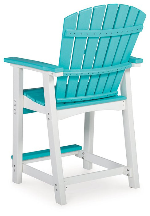 Eisely Outdoor Counter Height Bar Stool (Set of 2) - Evans Furniture (CO)