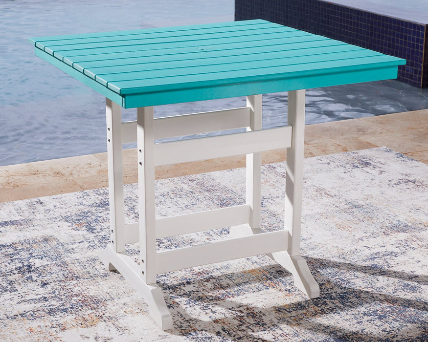 Eisely Outdoor Counter Height Dining Table - Evans Furniture (CO)