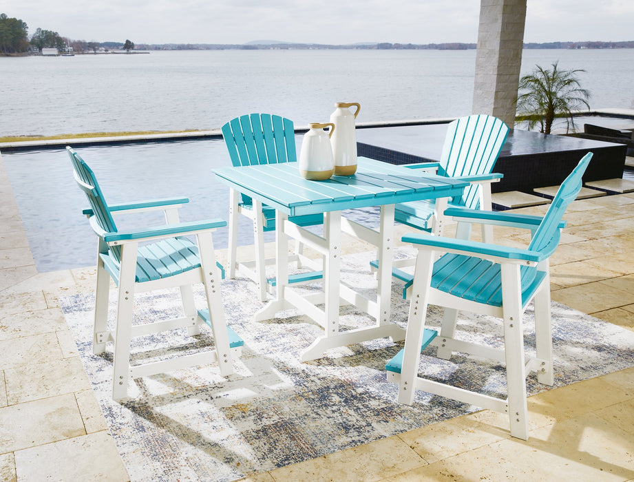 Eisely Outdoor Dining Set - Evans Furniture (CO)