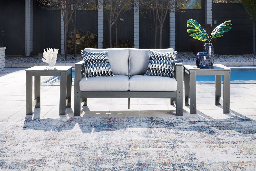 Amora Outdoor Loveseat with Cushion - Evans Furniture (CO)