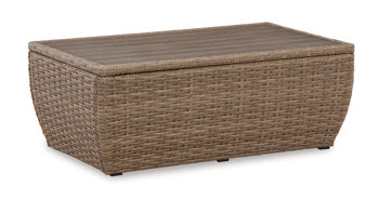 Sandy Bloom Outdoor Coffee Table - Evans Furniture (CO)