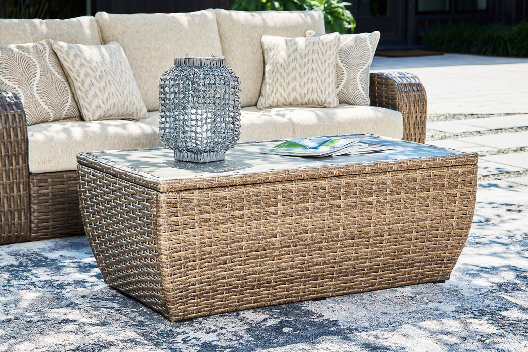 Sandy Bloom Outdoor Coffee Table - Evans Furniture (CO)