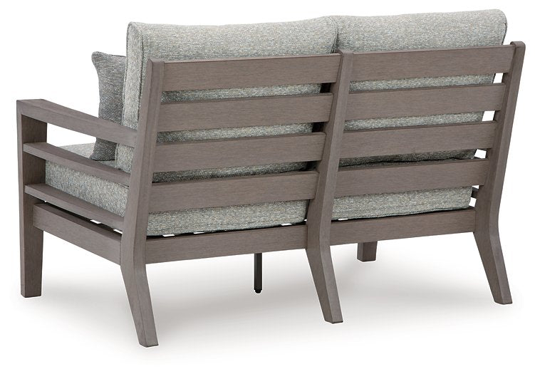 Hillside Barn Outdoor Loveseat with Cushion - Evans Furniture (CO)