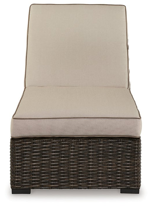 Coastline Bay Outdoor Chaise Lounge with Cushion - Evans Furniture (CO)