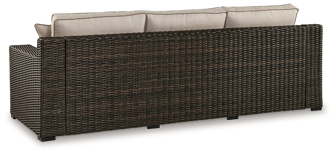 Coastline Bay Outdoor Sofa with Cushion - Evans Furniture (CO)