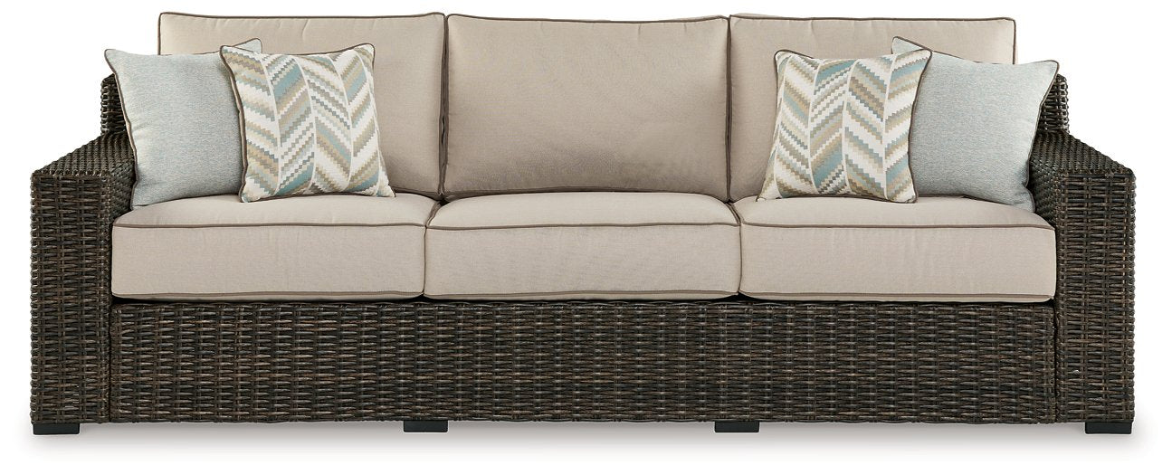 Coastline Bay Outdoor Sofa with Cushion - Evans Furniture (CO)