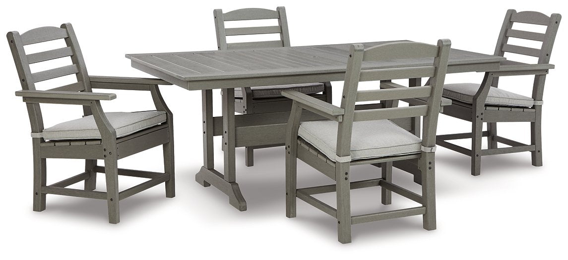 Visola Outdoor Dining Table with 4 Chairs - Evans Furniture (CO)