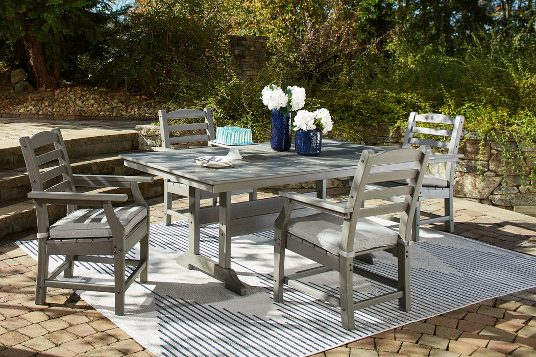 Visola Outdoor Dining Table with 4 Chairs - Evans Furniture (CO)
