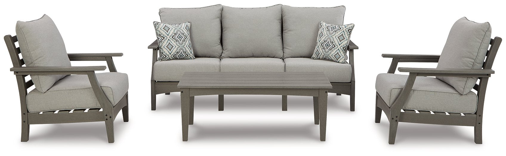 Visola Outdoor Sofa Conversation Set - Evans Furniture (CO)