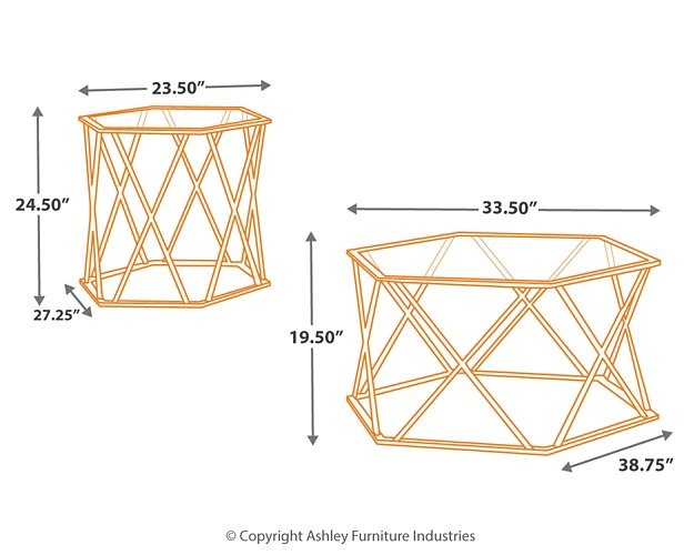 Madanere Table (Set of 3) - Evans Furniture (CO)