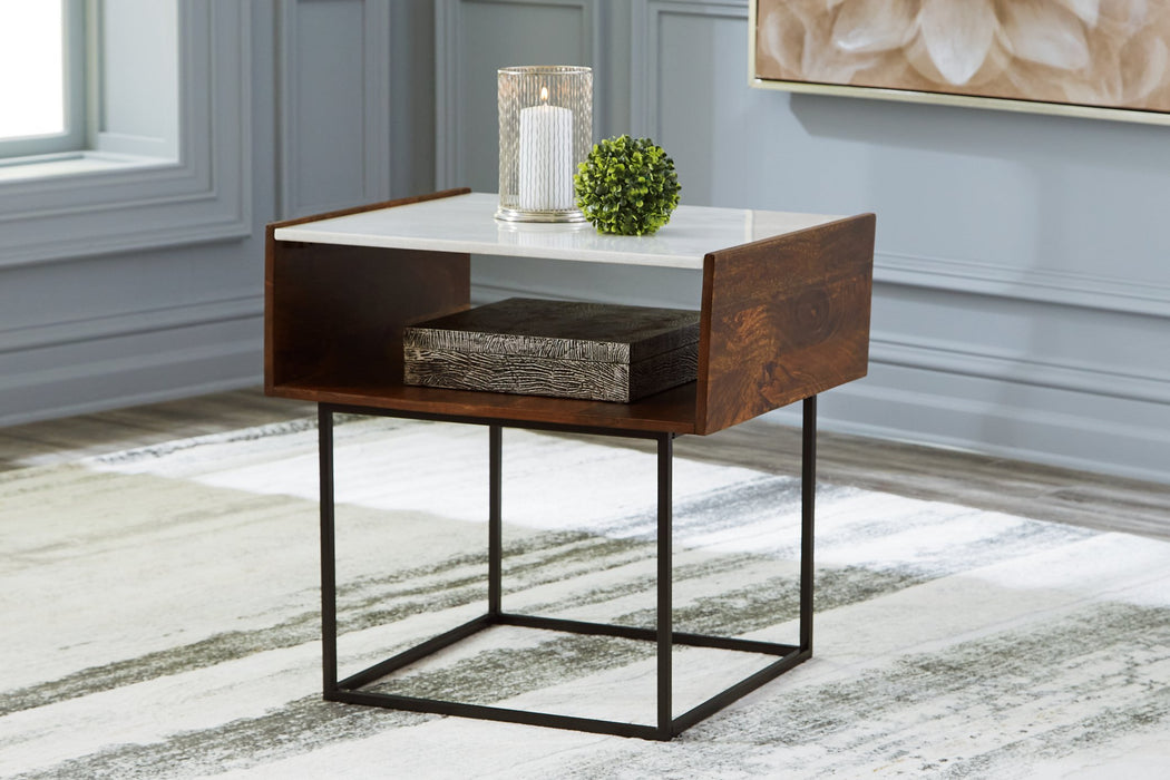 Rusitori End Table - Evans Furniture (CO)