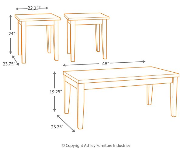 Maysville Table (Set of 3) - Evans Furniture (CO)