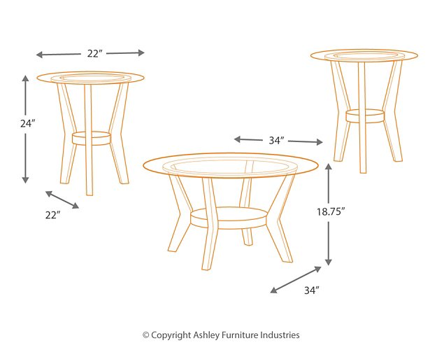 Fantell Table (Set of 3) - Evans Furniture (CO)